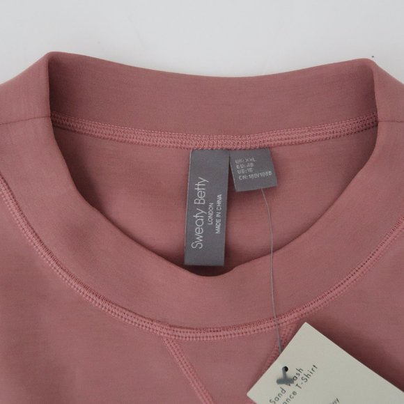 SWEATY BETTY Sand Wash Dance T-Shirt NWT sz 16 XXL - Picture 6 of 6